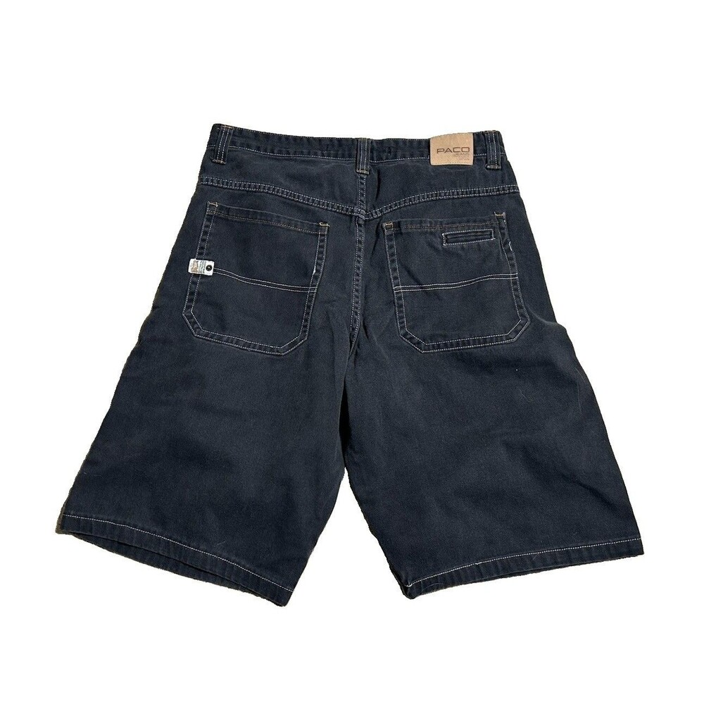 Paco Jeans Carpenter Shorts Vintage 90s Skater Mens 38 Black Baggy Jorts